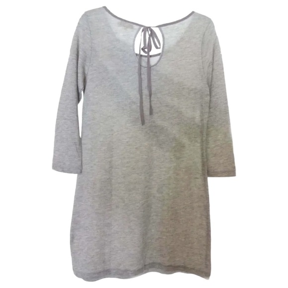 $128 Anthropologie Chemise Small 2 4 Grey French Terry Dress Cotton Nightie NWT - Picture 3 of 13